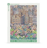 New York Puzzle Company 'Dam Charming City 1000 Piece Puzzle