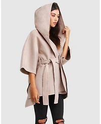 Belle & Bloom Women's Jackson Landing Wool Blend Cape Coat