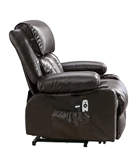 Streamdale Furniture Electric Heated Vibration Lift Chair - Brown