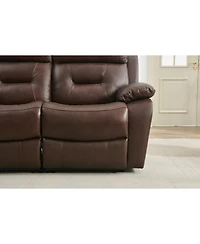 Streamdale Furniture Genuine Leather Non-Power Reclining Lvst-two seats