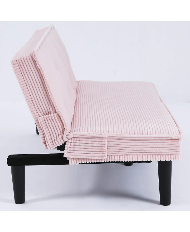 Streamdale Furniture 66" Corduroy Sofa Bed - Flexible Living Room/Apartment/Bedroom