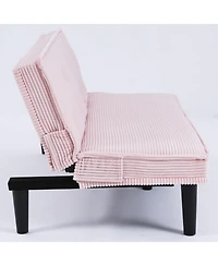 Streamdale Furniture 66" Corduroy Sofa Bed - Flexible Living Room/Apartment/Bedroom