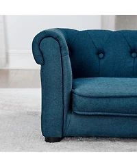 Streamdale Furniture Elegant Elevated Dog Bed - Blue