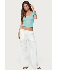 Edikted Women's Eleora Sequin Knit Tank Top
