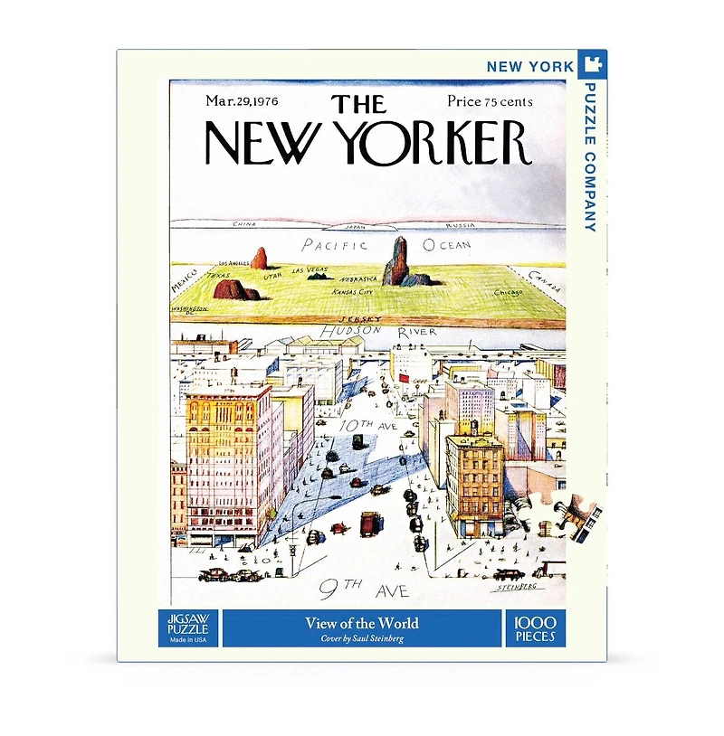New York Puzzle Company View of the World 1000 Piece Puzzle