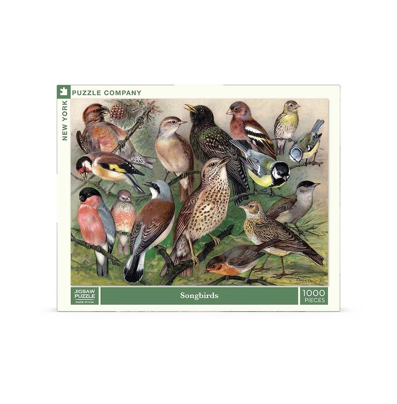 New York Puzzle Company Songbirds 1000 Piece Puzzle