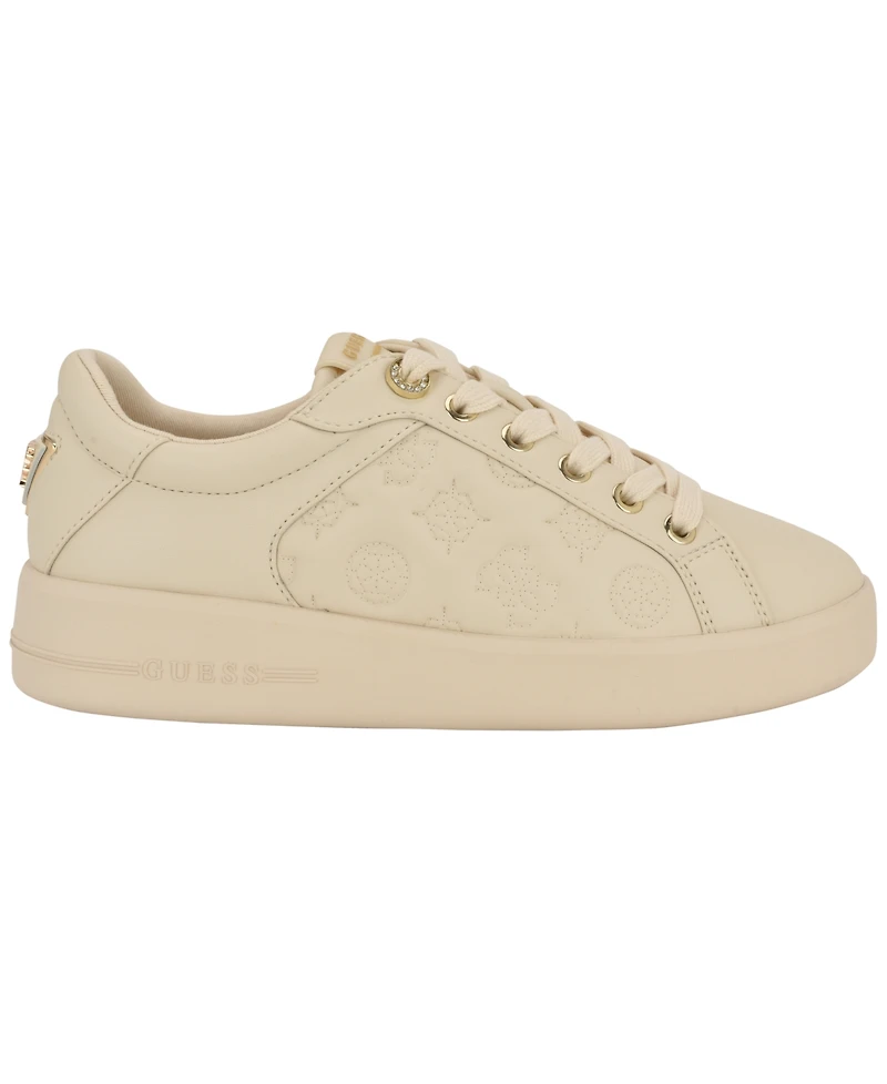 Guess Women's Ronii Quattro G Peony Jacquard Lace-Up Sneakers