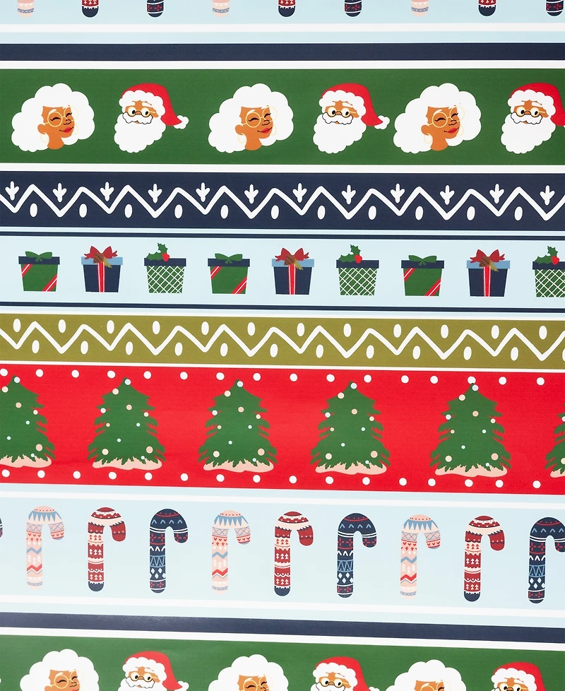 Black Paper Party Fair Isle Gift Wrap