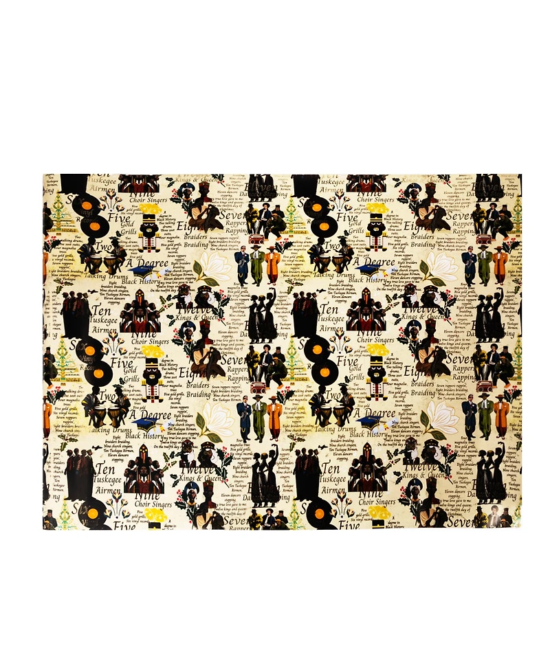 Black Paper Party Twelve Days Gift Wrap