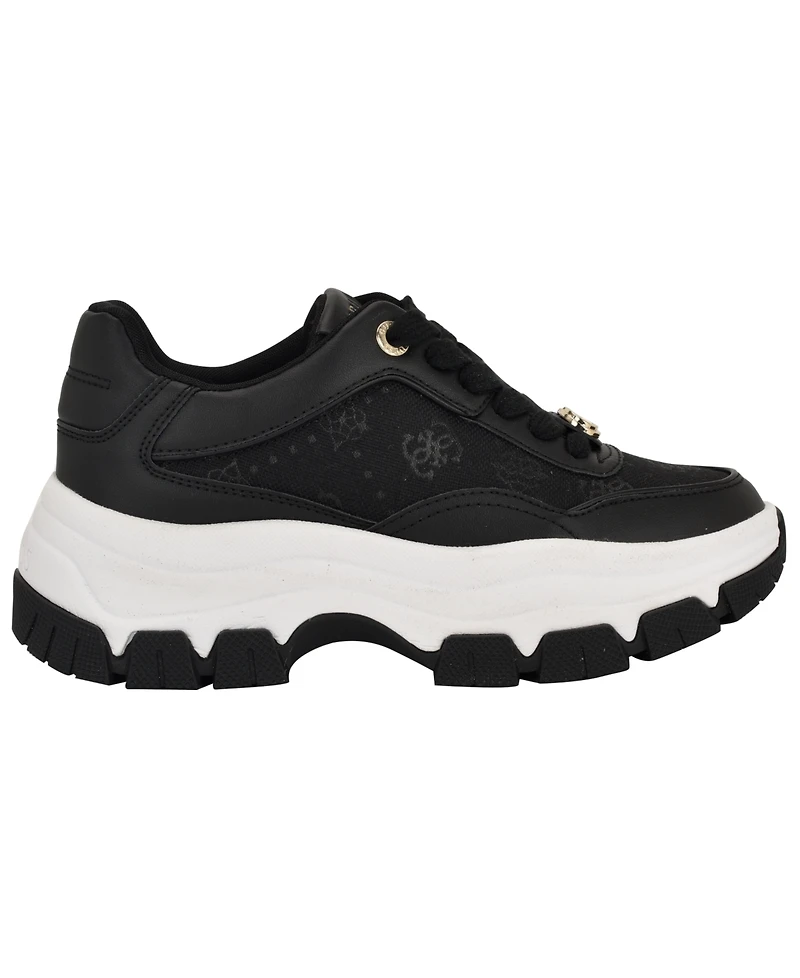 Guess Women's Berrett Quattro G Lace-Up Platform Hiker Sneakers