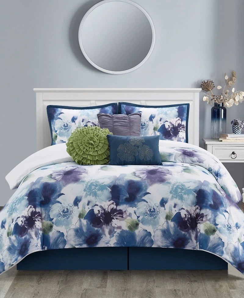 Stratford Park Elissa Floral 7-Pc. Comforter Set