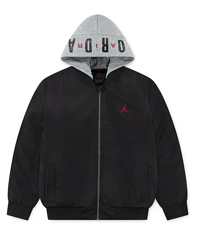 Jordan Big Boys Hooded Bomber Jacket