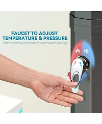 Outsunny 9.2 Gallon Slolar Heated Outdoor Shower with 2 Shower Heads