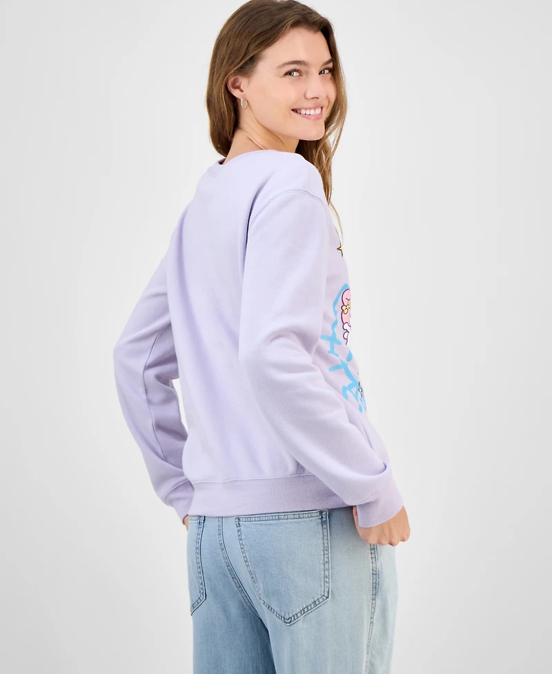 Love Tribe Juniors' Hello Kitty And Friends Cotton Crewneck Sweatshirt