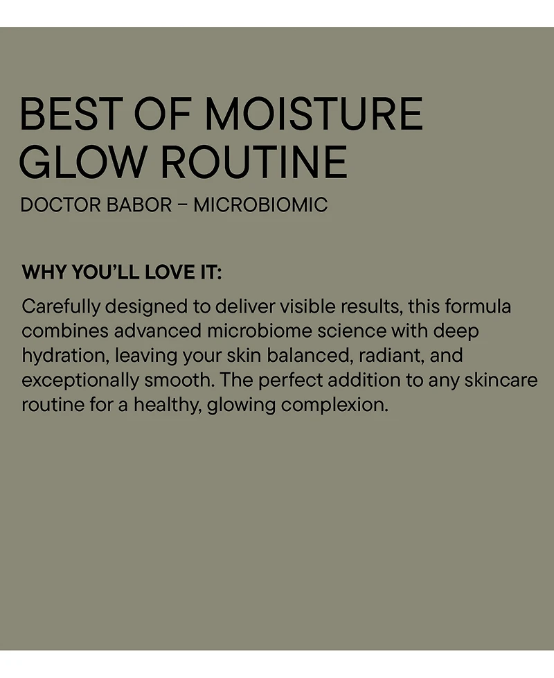 Babor 3-Pc. Microbiomic Moisture Glow Routine Skincare Set