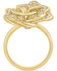 Effy Diamond Rose Flower Statement Ring (5/8 ct. t.w.) in 14k Gold