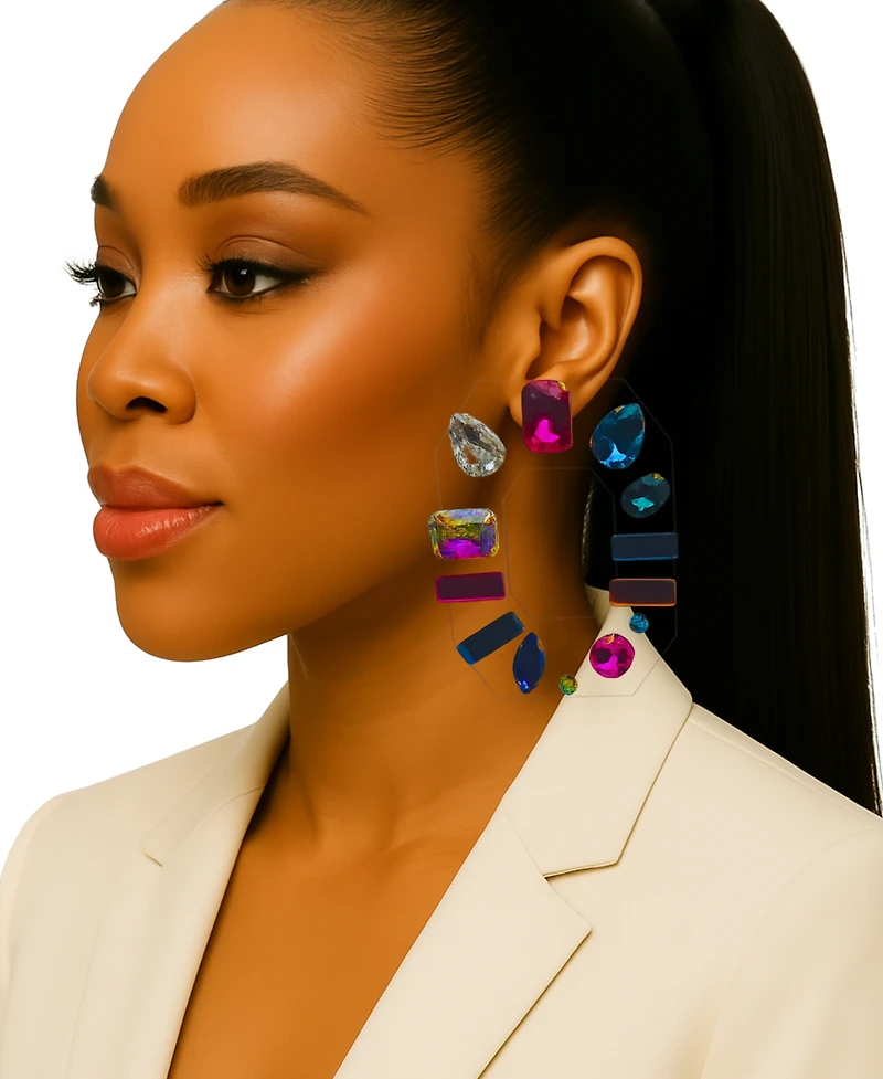 Swanky Designs Demi Carnival Multi-Stone Earrings