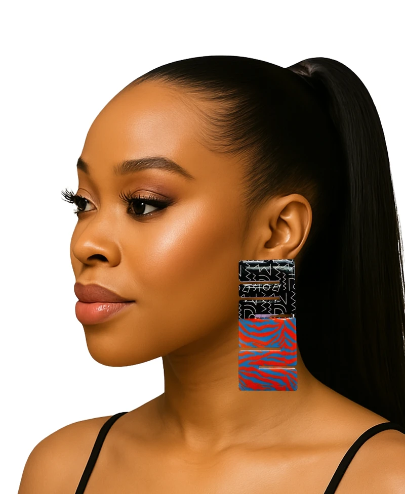 Swanky Designs Dream Mini's Geometric Statement Earrings