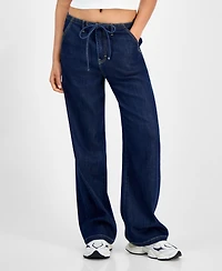 Indigo Rein Juniors' Wide-Leg Lightweight Jeans
