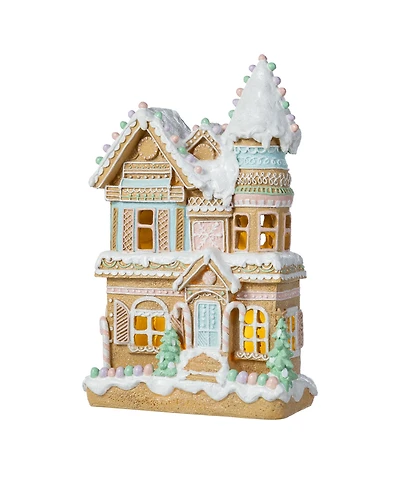 Glitzhome 11.75" Resin Christmas Macaron Village