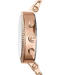 Michael Kors Women's Chronograph Parker Blush and Rose Gold-Tone Stainless Steel Bracelet Watch 39mm MK5896