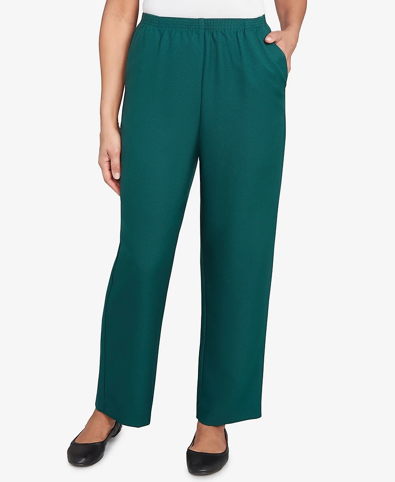 Alfred Dunner Petite Poly Medium Pants