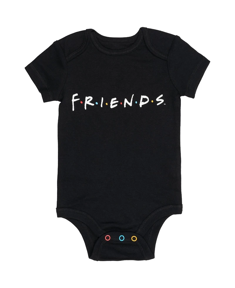 Friends Baby Boys 3 Pack Short Sleeve Bodysuit