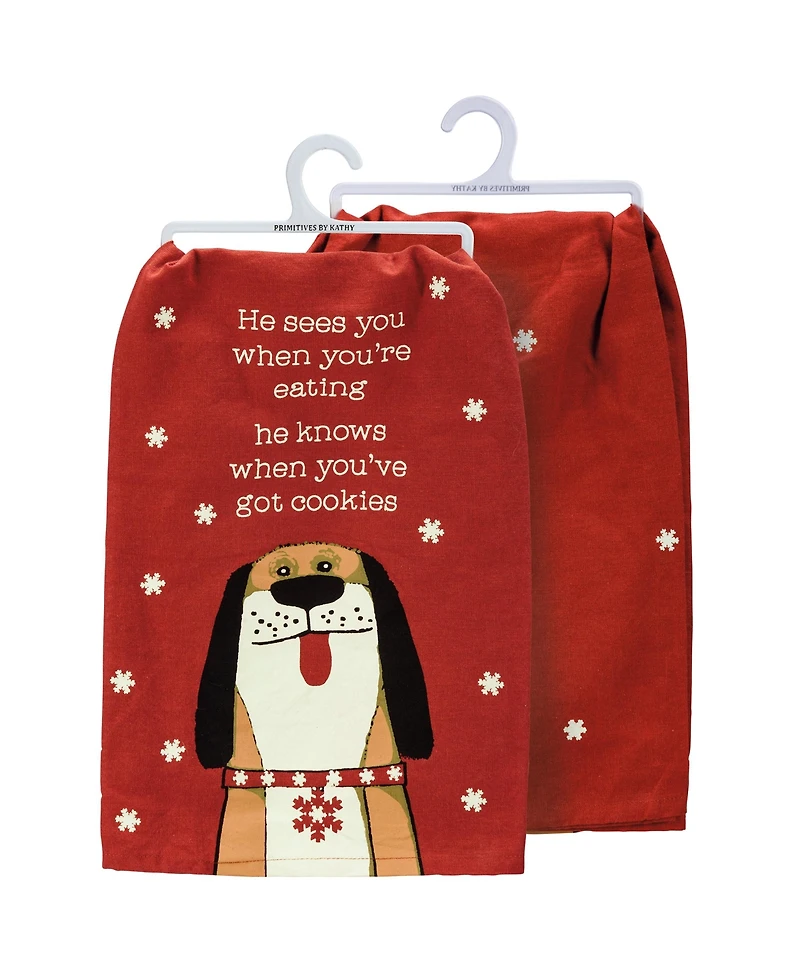 Primitives by Kathy He Knows When You've Got Cookies Kitchen Towel Set