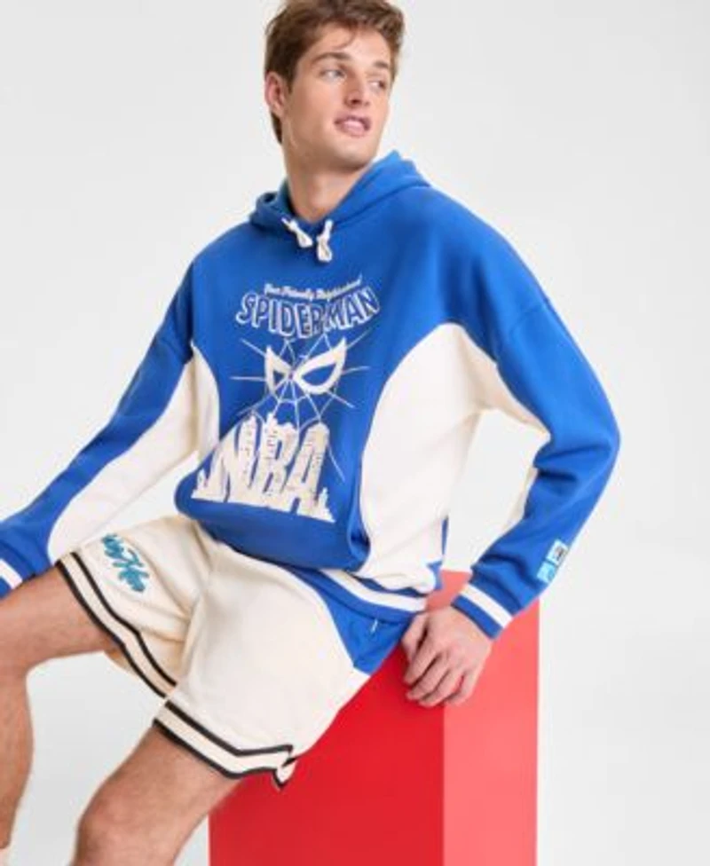 Marvel Nba Macys Adults Spider Man Pullover Hoodie Spider Man Basketball Shorts Macys Exclusive