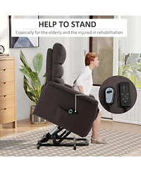 Homcom Electric Power Lift Recliner Chair for Elderly with Remote