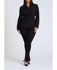 Eloquii Women's Wrap Blazer