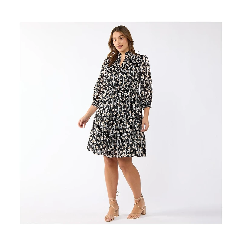 Estelle Sea Lily Shirt Dress