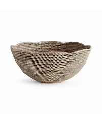 Napa Home & Garden Burma Rattan Scalloped Edge Bowl Large