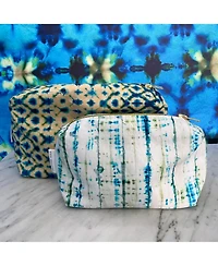 Designers Guild Shibori Cobalt Medium Toiletry Bag
