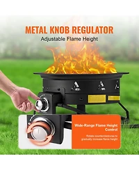Slickblue Portable Propane Gas Fire Pit for Outdoor Heating – Ideal for Camping, Backyard, and Patio Use