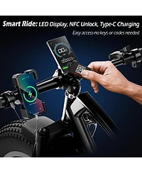 Mikolo Dual Motor Electric Bike for Adults 50MPH, 26 x4 Fat Tire All Terrain Ebikes, 7-Speed Gear Electric Bicycle for Men & Women