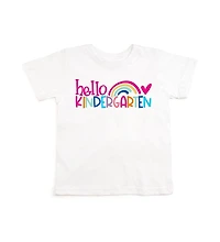 Sweet Wink Little and Big Girls Hello Kindergarten Short Sleeve T-Shirt