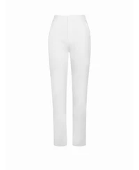 Miss Circle Women Vayla White Skinny Fit Crepe Trousers