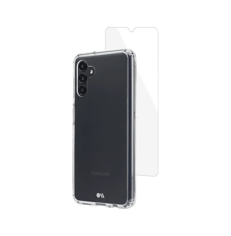 Case-Mate Protection Pack Tough Case and Glass Screen Protector for Samsung Galaxy A13 5G-Clear