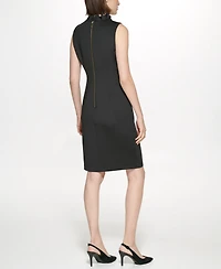 Calvin Klein Women's Sleeveless V-Neck Sheath Dress