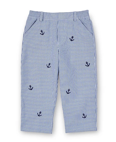 Florence Eiseman Little Boys Stripe Fake Fly Pants With Anchors