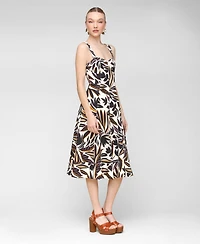 Avec Les Filles Women's Fit & Flare Floral-Print Dress