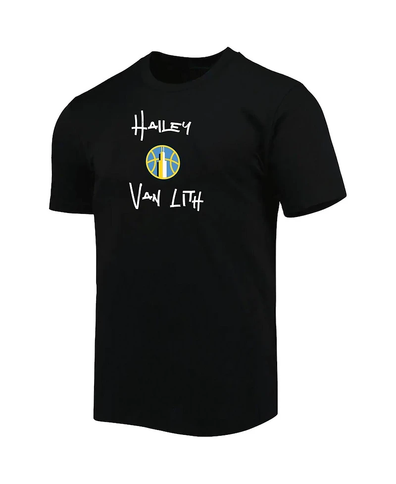 Round21 Men's and Women's Hailey Van Lith Black Chicago Sky Name Number T-Shirt