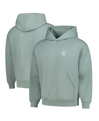 Levelwear Men's and Women's Green Usmnt Luxe Signature Tri-Blend Pullover Hood