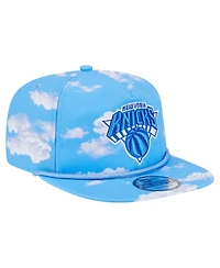 New Era Men's Light Blue New York Knicks Head in the Clouds Golfer Rope Adjustable Hat