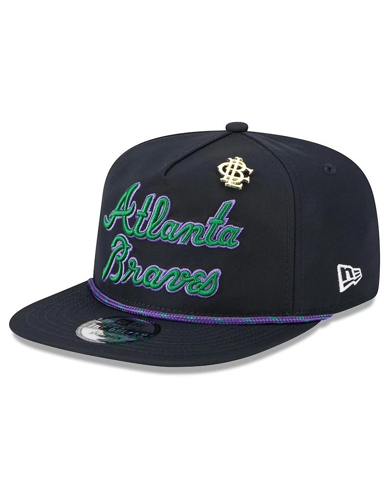 New Era Men's Navy Atlanta Braves 2025 Big League Chew Golfer Snapback Hat