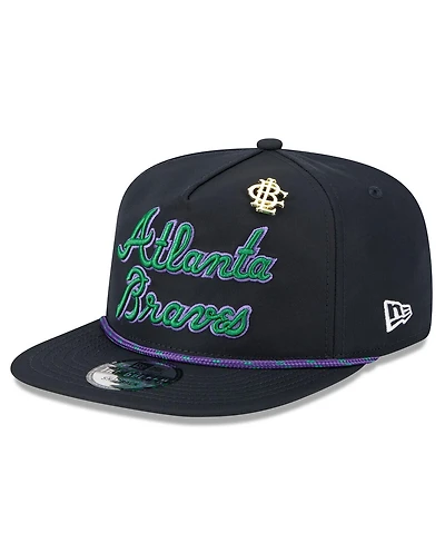 New Era Men's Navy Atlanta Braves 2025 Big League Chew Golfer Snapback Hat