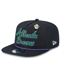 New Era Men's Navy Atlanta Braves 2025 Big League Chew Golfer Snapback Hat