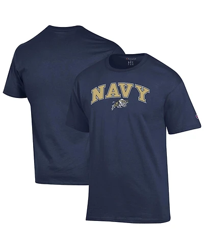 Champion Men's Navy Midshipmen Arched Logo T-Shirt