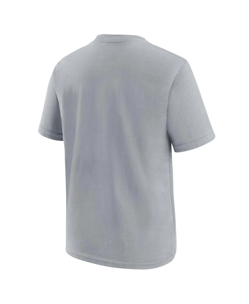 Nike Big Boys and Girls Gray Detroit Lions Icon Legend T-Shirt